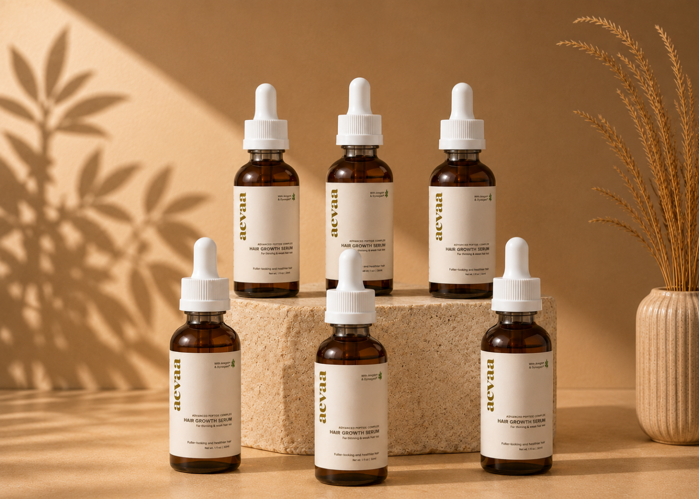 Advanced Peptide Hair Growth Serum | 6 BOTTLES BUNDLE